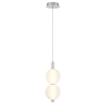 Mała lampa wisząca Palams – 2 źródła światła – Polerowany nikiel QN-PALMAS-2MP-PN Elstead Lighting