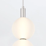 Mała lampa wisząca Palams – 2 źródła światła – Polerowany nikiel QN-PALMAS-2MP-PN Elstead Lighting
