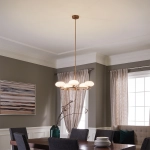 Żyrandol Pim – 5 źródeł światła – Złoty QN-PIM5-FXG Elstead Lighting