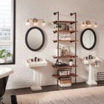Kinkiet Poppy – 3 źródła światła – Stary mosiądz QN-POPPY3-HB-BATH Elstead Lighting