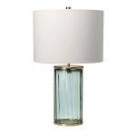 kinkiecik.pl Lampa stołowa Reno – 1 źródło światła – Zielone/ Stary mosiądz QN-RENO-GREEN-AB Elstead Lighting