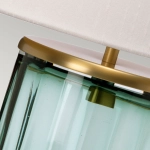 Lampa stołowa Reno – 1 źródło światła – Zielone/ Stary mosiądz QN-RENO-GREEN-AB Elstead Lighting