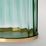 Lampa stołowa Reno – 1 źródło światła – Zielone/ Stary mosiądz QN-RENO-GREEN-AB Elstead Lighting