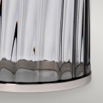 Lampa stołowa Reno – 1 źródło światła – Dymione szkło/ Polerowany nikiel QN-RENO-SMOKE-PN Elstead Lighting