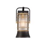 Mała latarnia naścienna Rivamar – 1 źródło światła – Czarno-złoty QN-RIVAMAR-S-BLK-GD Elstead Lighting