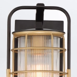 Mała latarnia naścienna Rivamar – 1 źródło światła – Czarno-złoty QN-RIVAMAR-S-BLK-GD Elstead Lighting