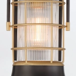 Mała latarnia naścienna Rivamar – 1 źródło światła – Czarno-złoty QN-RIVAMAR-S-BLK-GD Elstead Lighting