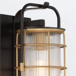 Mała latarnia naścienna Rivamar – 1 źródło światła – Czarno-złoty QN-RIVAMAR-S-BLK-GD Elstead Lighting