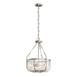 kinkiecik.pl Lampa wisząca/ Półplafon Roux – 3 źródła światła -Szczotkowany nikiel QN-ROUX3-BN Elstead Lighting