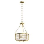 kinkiecik.pl Lampa wisząca/ Półplafon Roux – 3 źródła światła – Naturalny mosiądz QN-ROUX3-NBR Elstead Lighting