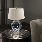 Lampa stołowa Samara – 2 źródła światła – Jasnoniebieska QN-SAMARA-TL-BLU Elstead Lighting