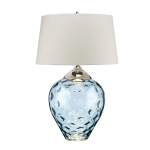 kinkiecik.pl Duża lampa stołowa Samara – 2 źródła światła – Jasnoniebieska QN-SAMARA-TL-LRG-BLU Elstead Lighting