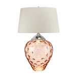 kinkiecik.pl Duża lampa stołowa Samara – 2 źródła światła – Łososiowa QN-SAMARA-TL-LRG-SLM Elstead Lighting