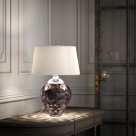 Lampa stołowa Samara – 2 źródła światła – Śliwkowa QN-SAMARA-TL-PLM Elstead Lighting
