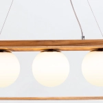 Lampa wisząca Sfera – 3 źródła światła QN-SFERA-3P-TEAK Elstead Lighting