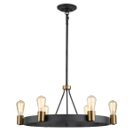 kinkiecik.pl Lampa wisząca/ Półplafon Silas – 6 źródeł światła QN-SILAS-6P-DZ Elstead Lighting
