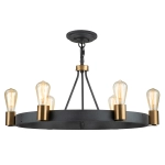 Lampa wisząca/ Półplafon Silas – 6 źródeł światła QN-SILAS-6P-DZ Elstead Lighting