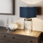 Lampa stołowa Sola – 2 źródła światła – Niebieski abażur QN-SOLA-TL-L-BLU Elstead Lighting