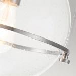 Plafon Somerset – 1 źródło światła – Przezroczyste szkło – Szczotkowany nikiel QN-SOMERSET-F-C-BN Elstead Lighting