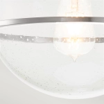 Plafon Somerset – 1 źródło światła – Przezroczyste szkło – Szczotkowany nikiel QN-SOMERSET-F-C-BN Elstead Lighting
