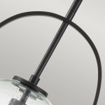 Lampa wisząca Somerset – 1 źródło światła – Przezroczyste szkło – Czarna QN-SOMERSET-P-C-BK Elstead Lighting