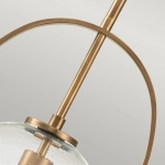 Lampa wisząca Somerset – 1 źródło światła – Przezroczyste szkło – Stary mosiądz QN-SOMERSET-P-C-HB Elstead Lighting