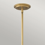 Lampa wisząca Somerset – 1 źródło światła – Opalowe szkło – Stary mosiądz QN-SOMERSET-P-O-HB Elstead Lighting