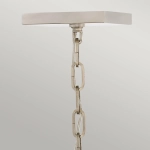 Lampa wisząca/ Półplafon Stinson – 4 źródła światła – Czarna/ Polerowany nikiel QN-STINSON-4P-M-BK Elstead Lighting