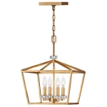 kinkiecik.pl Lampa wisząca/ Półplafon Stinson – 4 źródła światła – Przecierany mosiądz QN-STINSON-4P-M-DBR Elstead Light