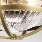 Plafon Tollis – 2 źródła światła – Białe/ Naturalny mosiądz QN-TOLLIS-F-NBR Elstead Lighting