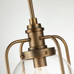 Lampa wisząca/ Plafon Triocent – 1 źródło światła – Naturalny mosiądz QN-TRIOCENT-P-NBR Elstead Lighting