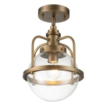 Lampa wisząca/ Plafon Triocent – 1 źródło światła – Naturalny mosiądz QN-TRIOCENT-P-NBR Elstead Lighting