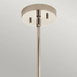 Lampa wisząca/ Plafon Triocent – 1 źródło światła – Polerowany nikiel QN-TRIOCENT-P-PN Elstead Lighting
