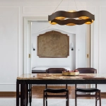 Duży żyrandol Vaughan – Brązowo-złoty QN-VAUGHAN-P-L-BRZ-GD Elstead Lighting