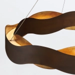 Średni żyrandol Vaughan – Brązowo-złoty QN-VAUGHAN-P-M-BRZ-GD Elstead Lighting