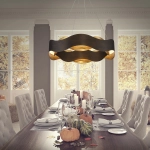 Średni żyrandol Vaughan – Brązowo-złoty QN-VAUGHAN-P-M-BRZ-GD Elstead Lighting