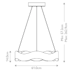 Średni żyrandol Vaughan – Brązowo-złoty QN-VAUGHAN-P-M-BRZ-GD Elstead Lighting