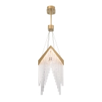 Żyrandol Vivien – Matowe złoto QN-VIVIEN-P-L-BG Elstead Lighting