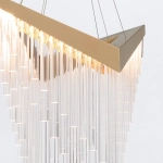 Żyrandol Vivien – Matowe złoto QN-VIVIEN-P-L-BG Elstead Lighting