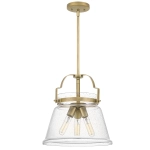 kinkiecik.pl Lampa wisząca Wimberley – 3 źródła światła – Wyblakły mosiądz QN-WIMBERLEY-P-WS Elstead Lighting