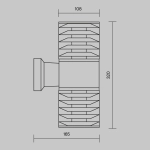 Kinkiet Wall Lamp Bronx O576WL-02B Maytoni - zdjęcie dodatkowe 8