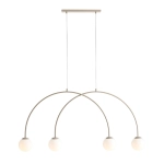 LAMPA WISZĄCA UNA 4 BEIGE S 1116L17_S Aldex - zdjęcie produktu