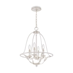 Lampa wisząca Bradbury – 4 źródła światła – Antyczna biel QZ-BRADBURY-4P-AWH Elstead Lighting