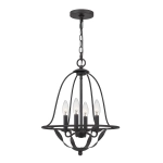 Lampa wisząca Bradbury – 4 źródła światła – Popielata QZ-BRADBURY-4P-GK Elstead Lighting