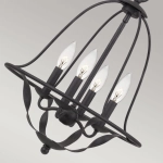 Lampa wisząca Bradbury – 4 źródła światła – Popielata QZ-BRADBURY-4P-GK Elstead Lighting