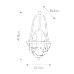 Kinkiet Bradbury – 2 źródła światła – Popielaty QZ-BRADBURY2-GK Elstead Lighting