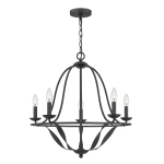 Żyrandol Bradbury – 5 źródeł światła – Popielaty QZ-BRADBURY5-GK Elstead Lighting