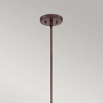 Duża lampa wisząca Brown Lattice – 4 źródła światła QZ-BROWN-LATTICE-P-L Elstead Lighting