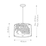 Lampa wisząca Confetti – 3 źródła światła QZ-CONFETTI-P-M Elstead Lighting