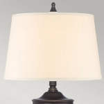 Lampa stołowa Dennison – 1 źródło światła – Brąz palladiański QZ-DENNISON-PB Elstead Lighting